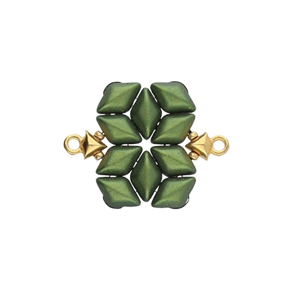 Kleftiko - GemDuo Bead Ending 24K Gold Plate