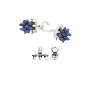 Mesaria III SuperDuo Eye Antique Silver Plate - Image 3