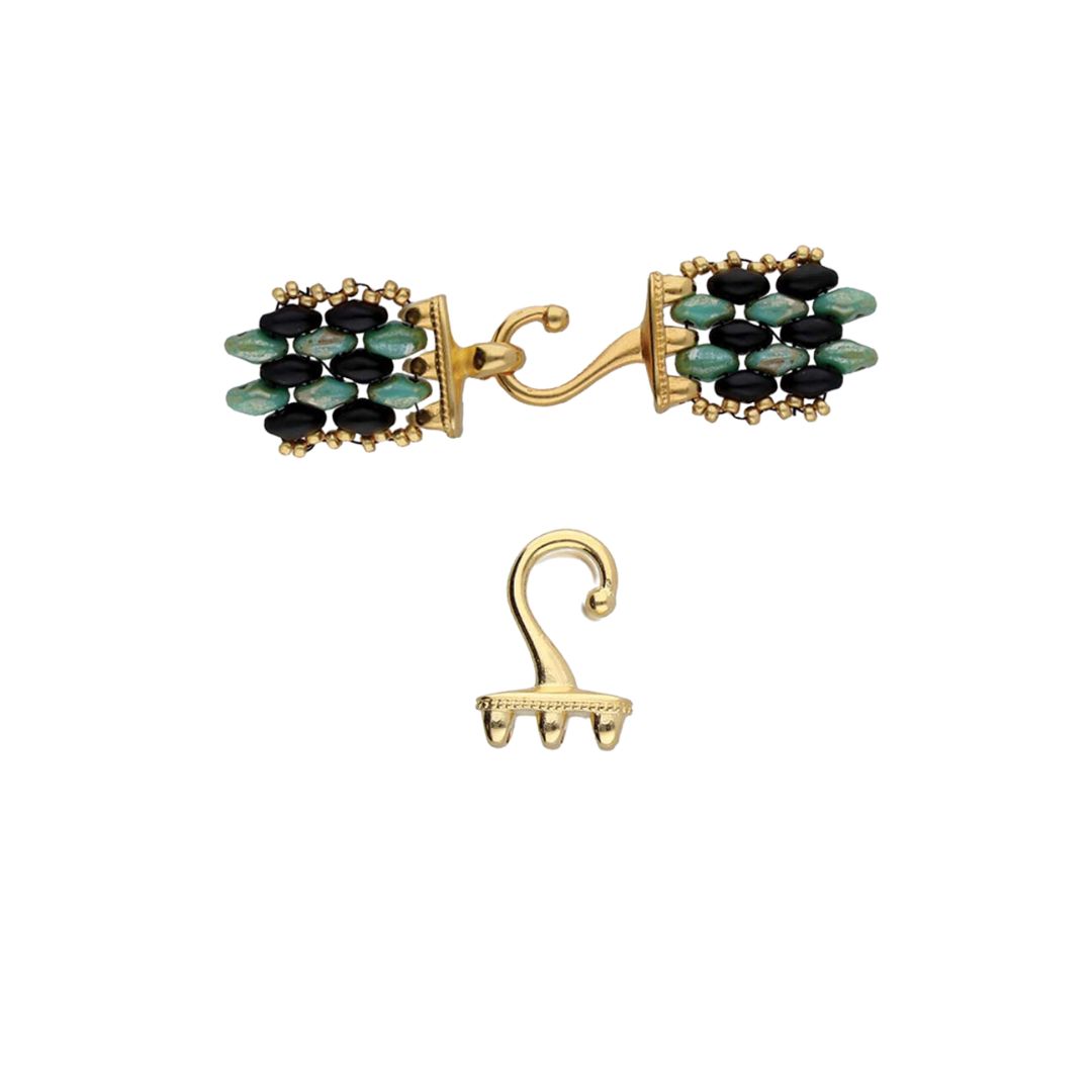 Mesaria III SuperDuo Hook 24K Gold Plate - Image 3