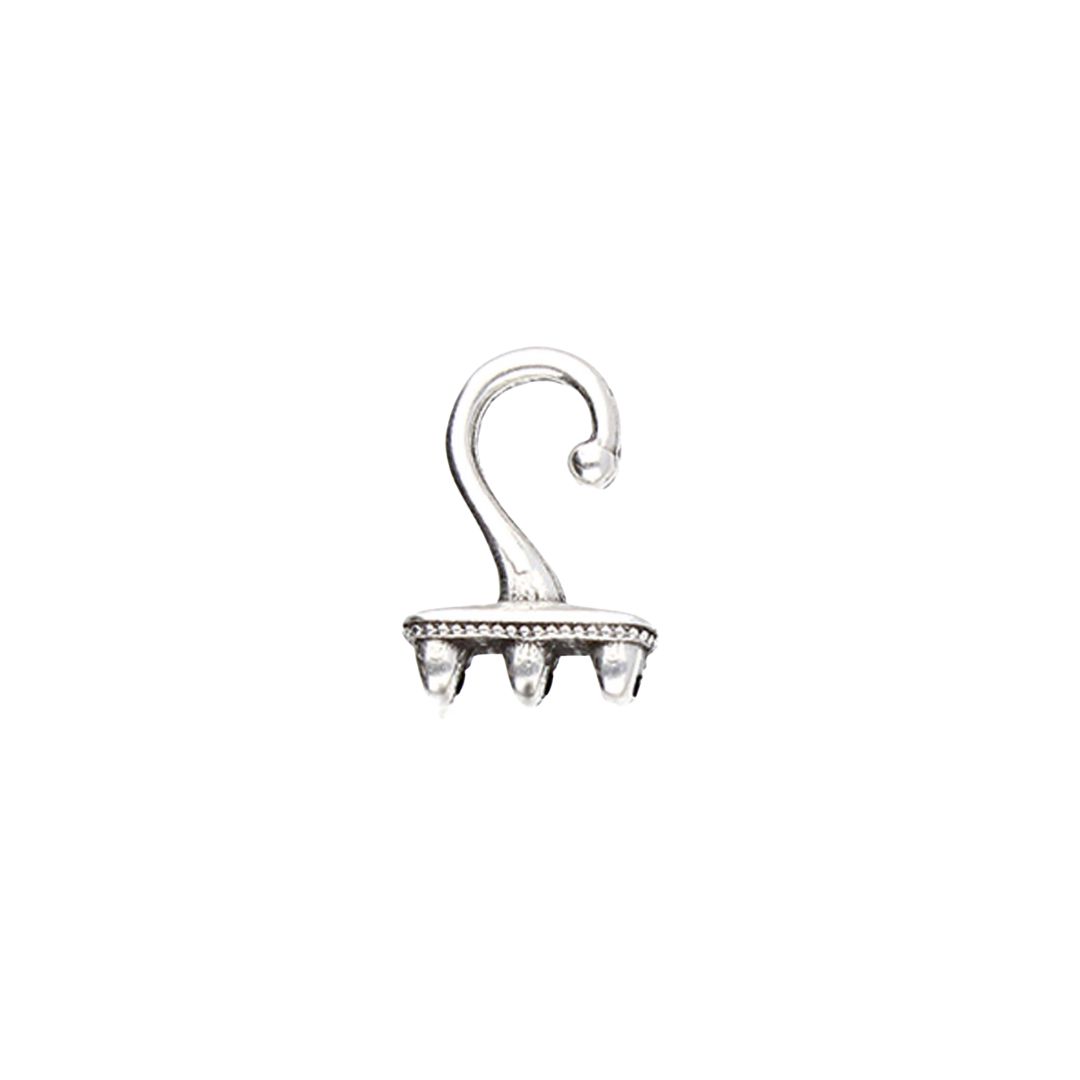 Mesaria III SuperDuo Hook Antique Silver Plate - Image 1