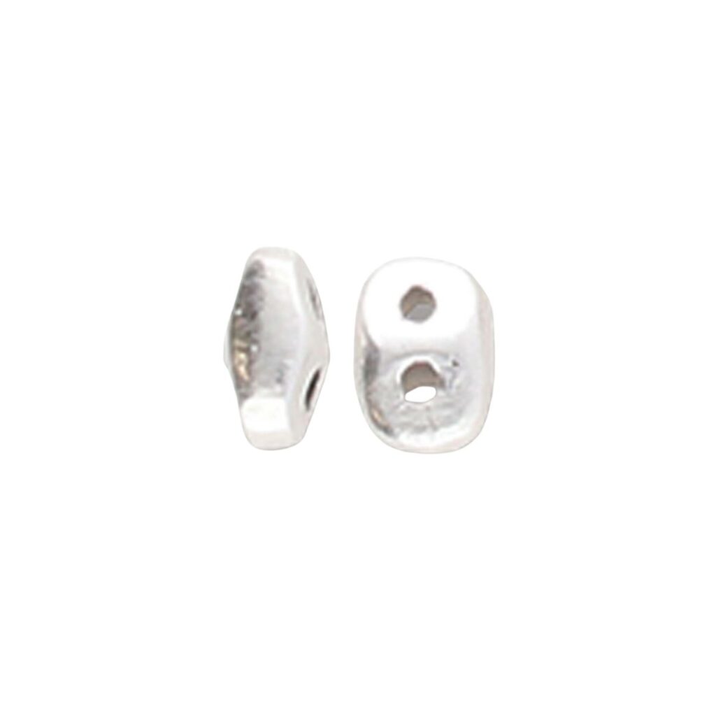 Melakonas - SuperDuo Bead Sub Ant. SilverPlate