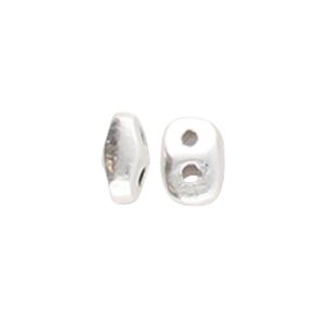 Melakonas - SuperDuo Bead Sub Ant. SilverPlate - Image 1