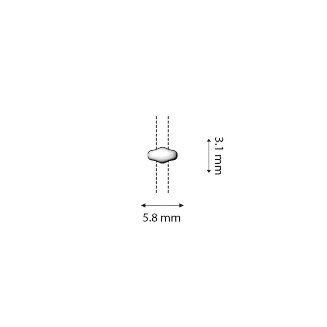 Melakonas - SuperDuo Bead Sub Ant. SilverPlate - Image 2