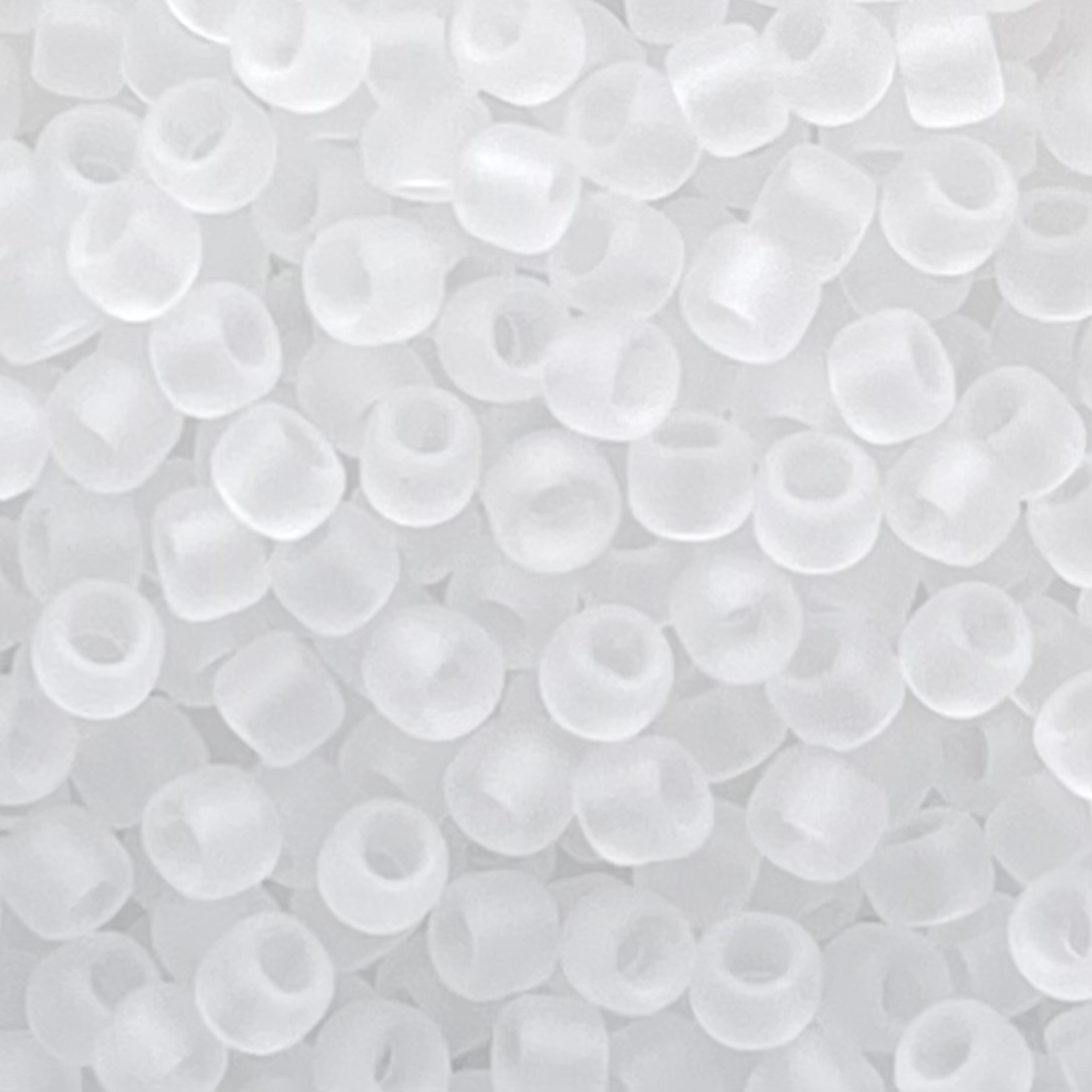 Round #8 Transparent Frosted Crystal - Image 1