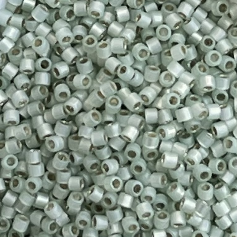 Delica Bead SilverLined Lt Moss Opal