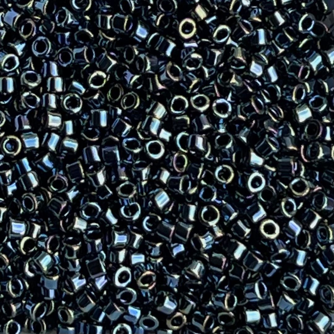Delica Bead Gunmetal Iris - Image 1