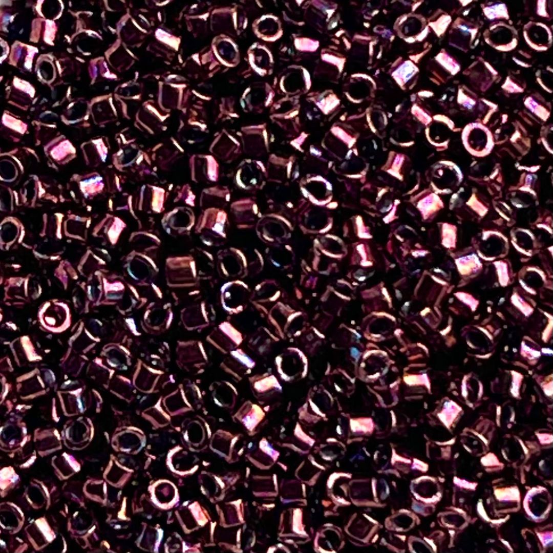 Delica Bead Metallic Raspberry - Image 1