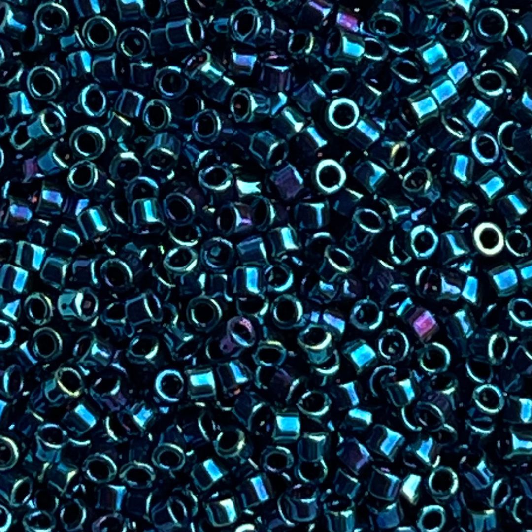 Delica Bead Metallic Blue Iris - Image 1