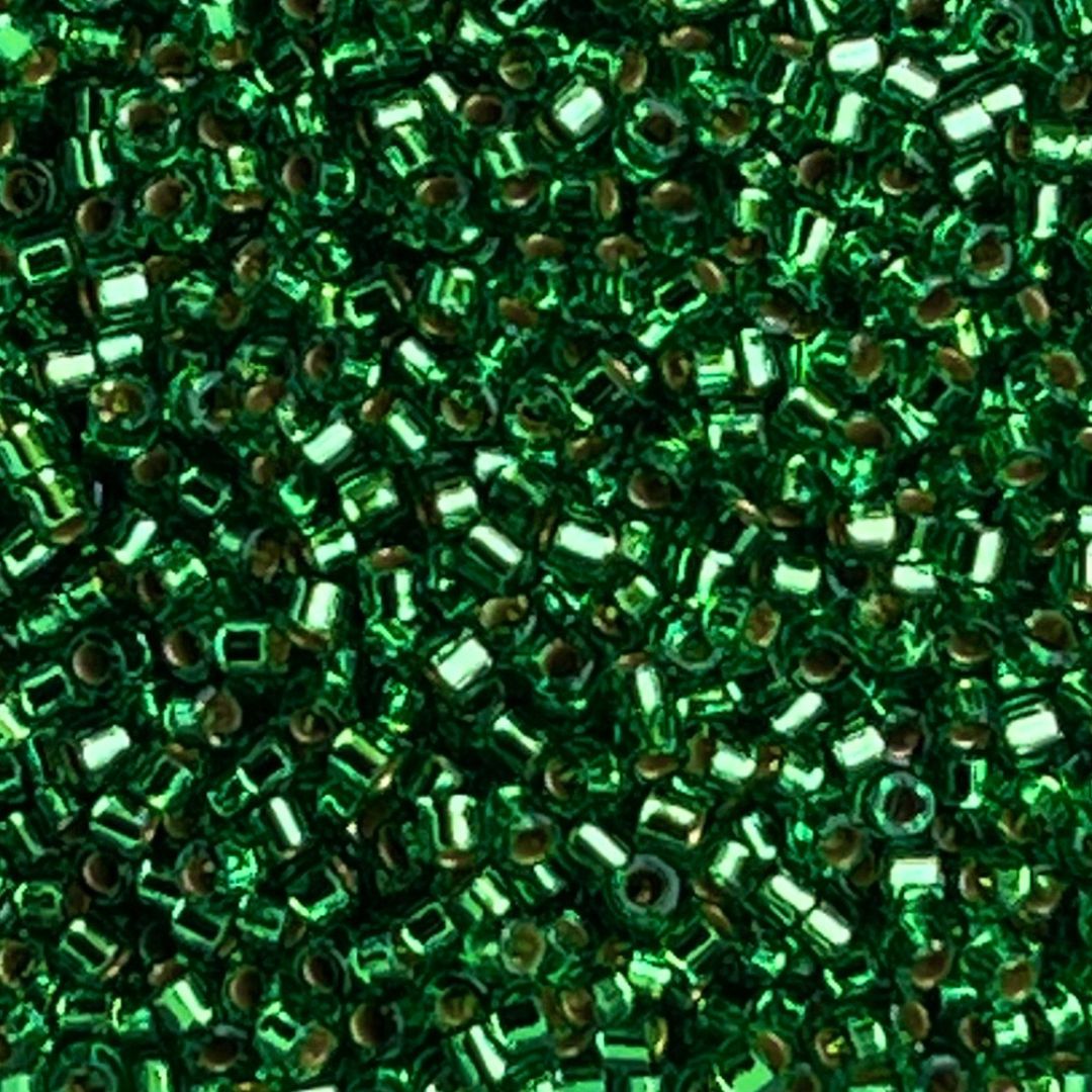 Delica Bead SilverLined Lt Green - Image 1