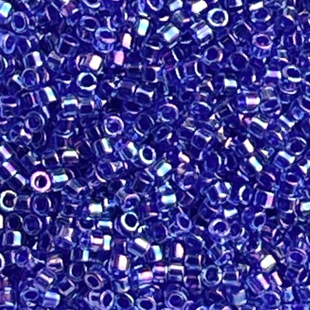Delica Bead Lined Blue Violet AB - Image 1