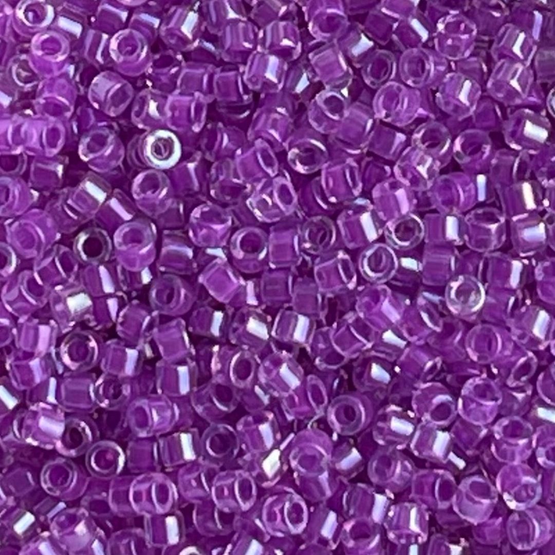 Delica Bead Lined Lilac AB - Image 1