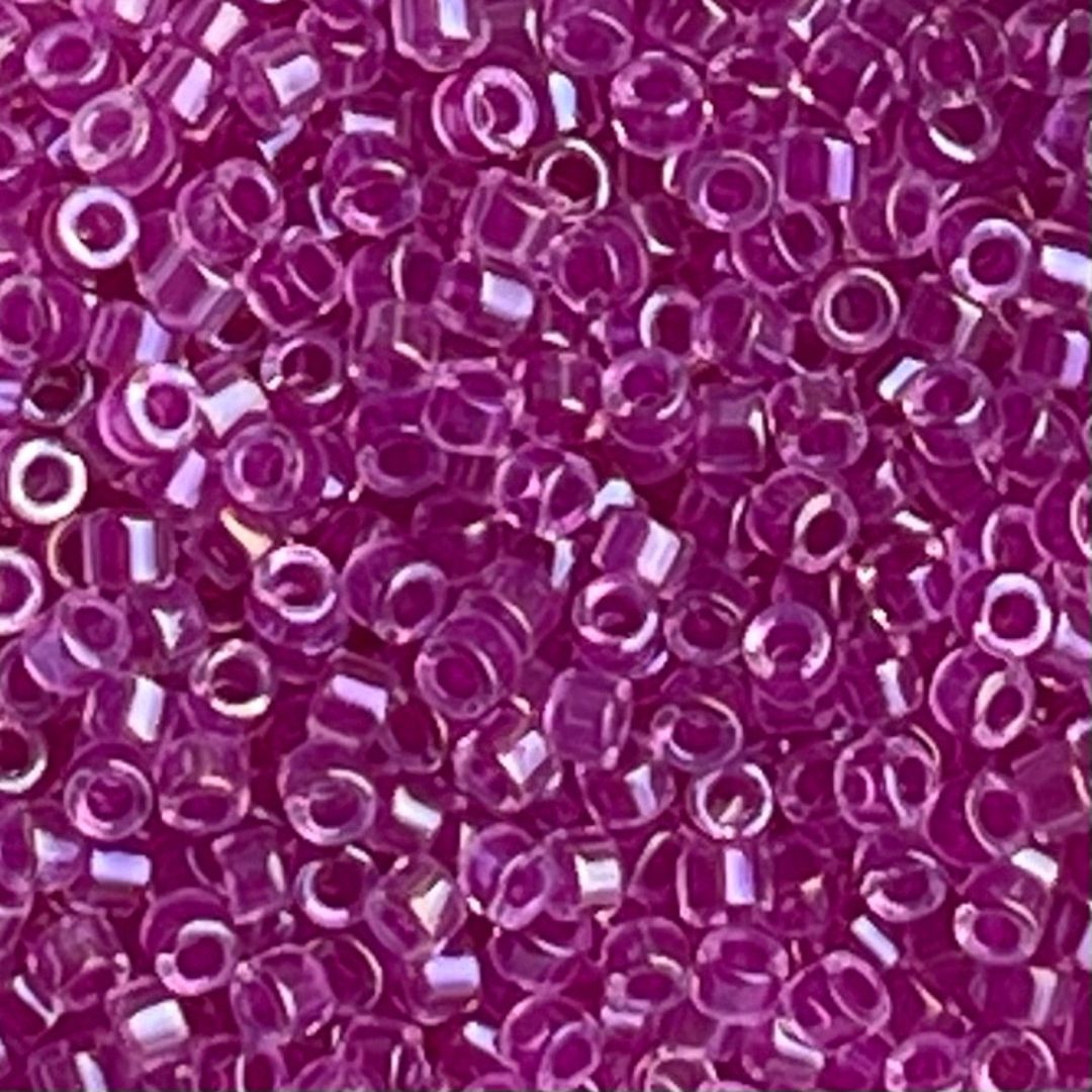 Delica Bead Lined Fuchsia AB - Image 1