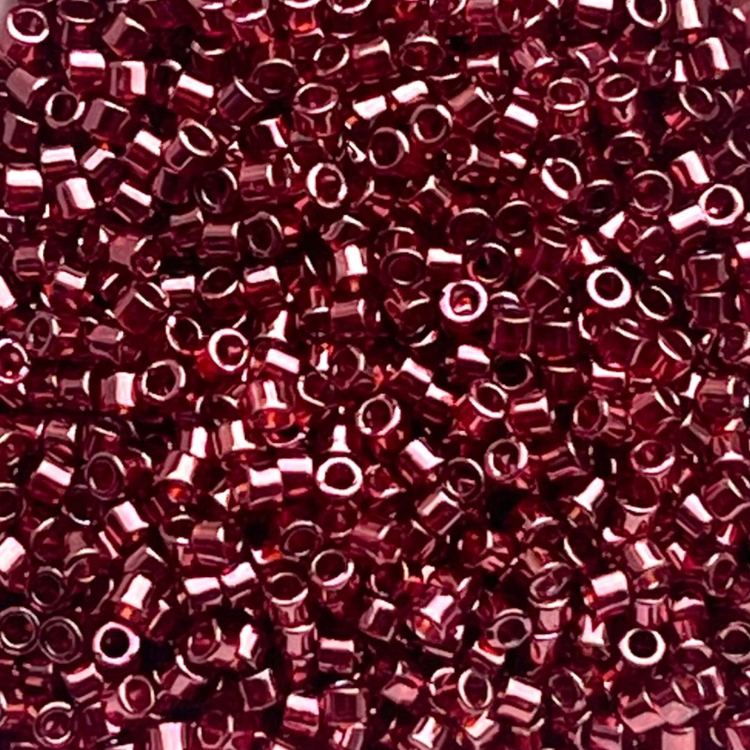 Delica Bead Transparent Luster Red Metallic - Image 1