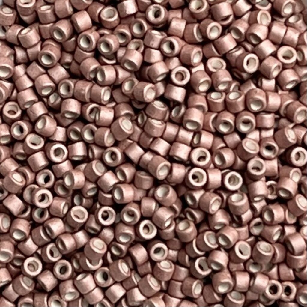 Delica Bead Galvanized Matte Blush Pink