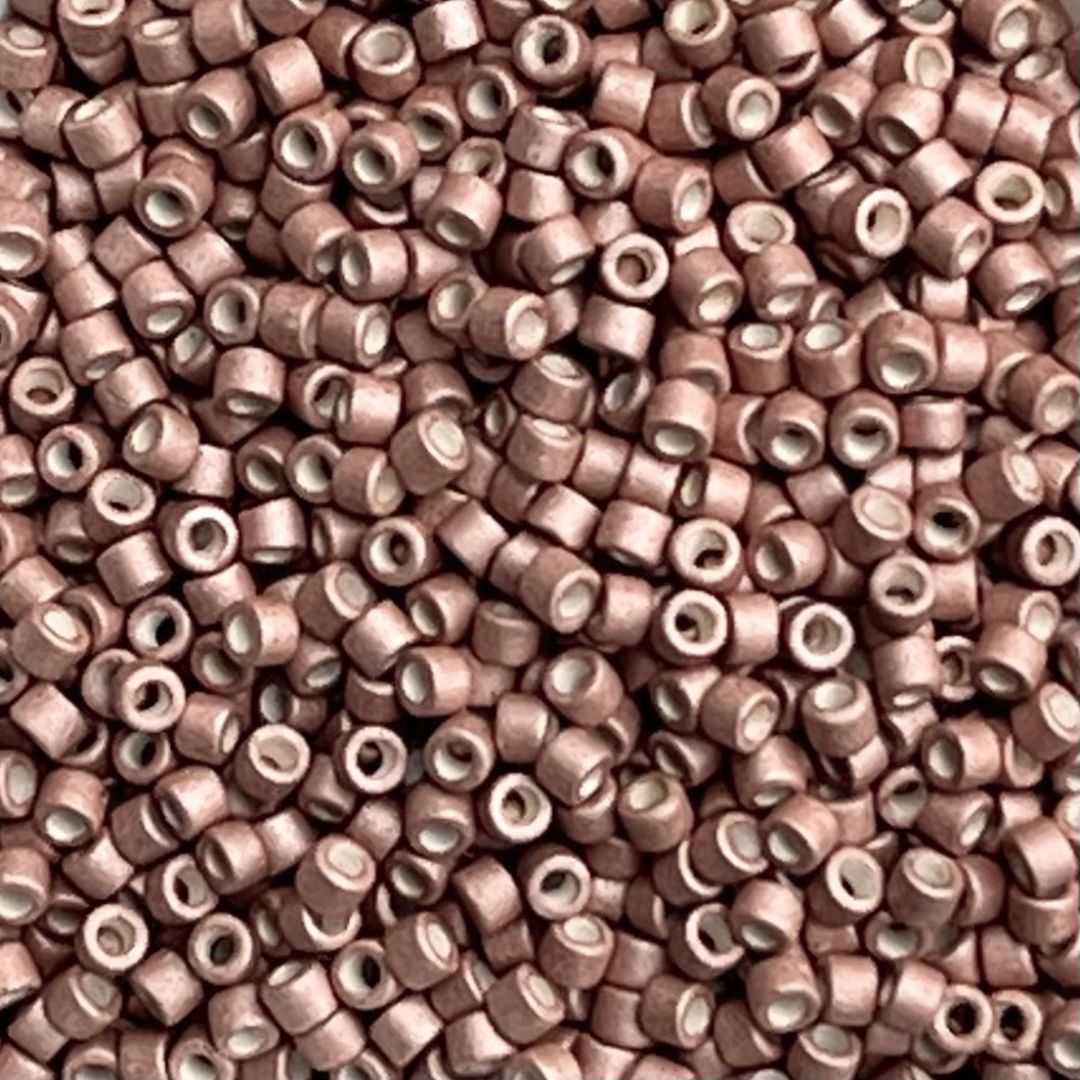Delica Bead Galvanized Matte Blush Pink - Image 1