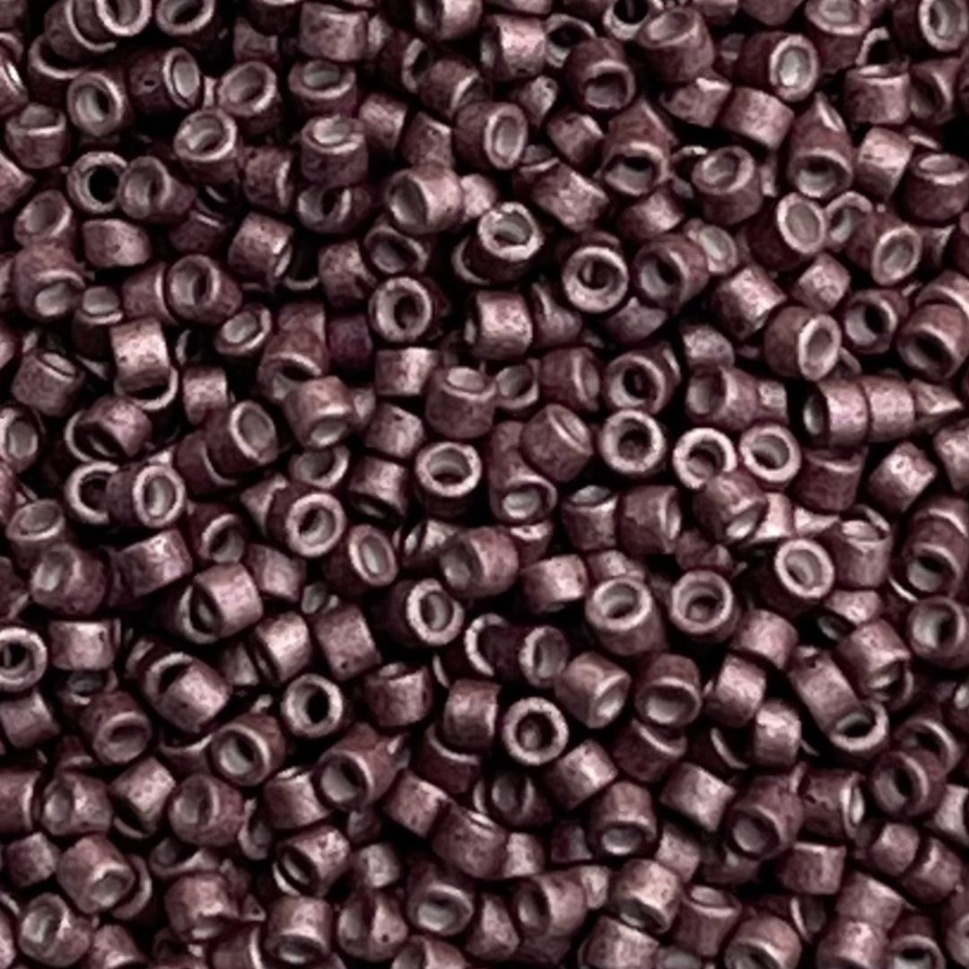 Delica Bead Galvanized Matte Berry - Image 1