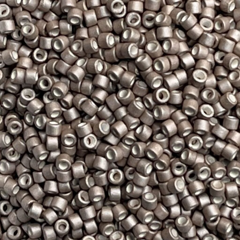 Delica Bead Galvanized Matte LT Smoky Amethyst