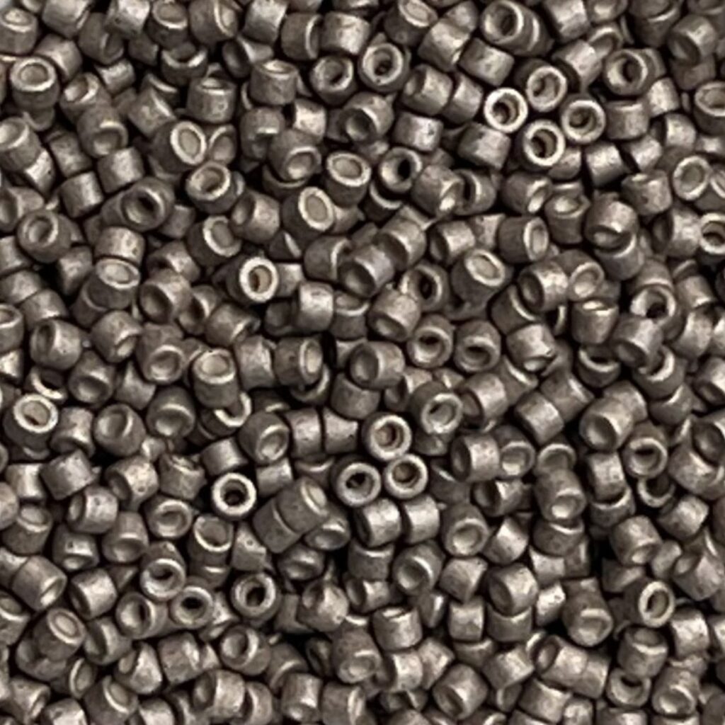 Delica Bead Galvanized Matte Pewter