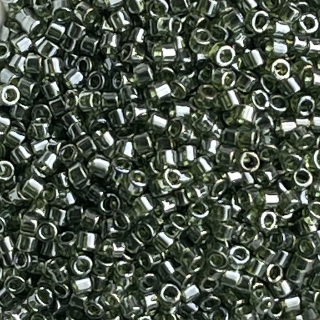 Delica Bead Transparent Olive Luster - Image 1