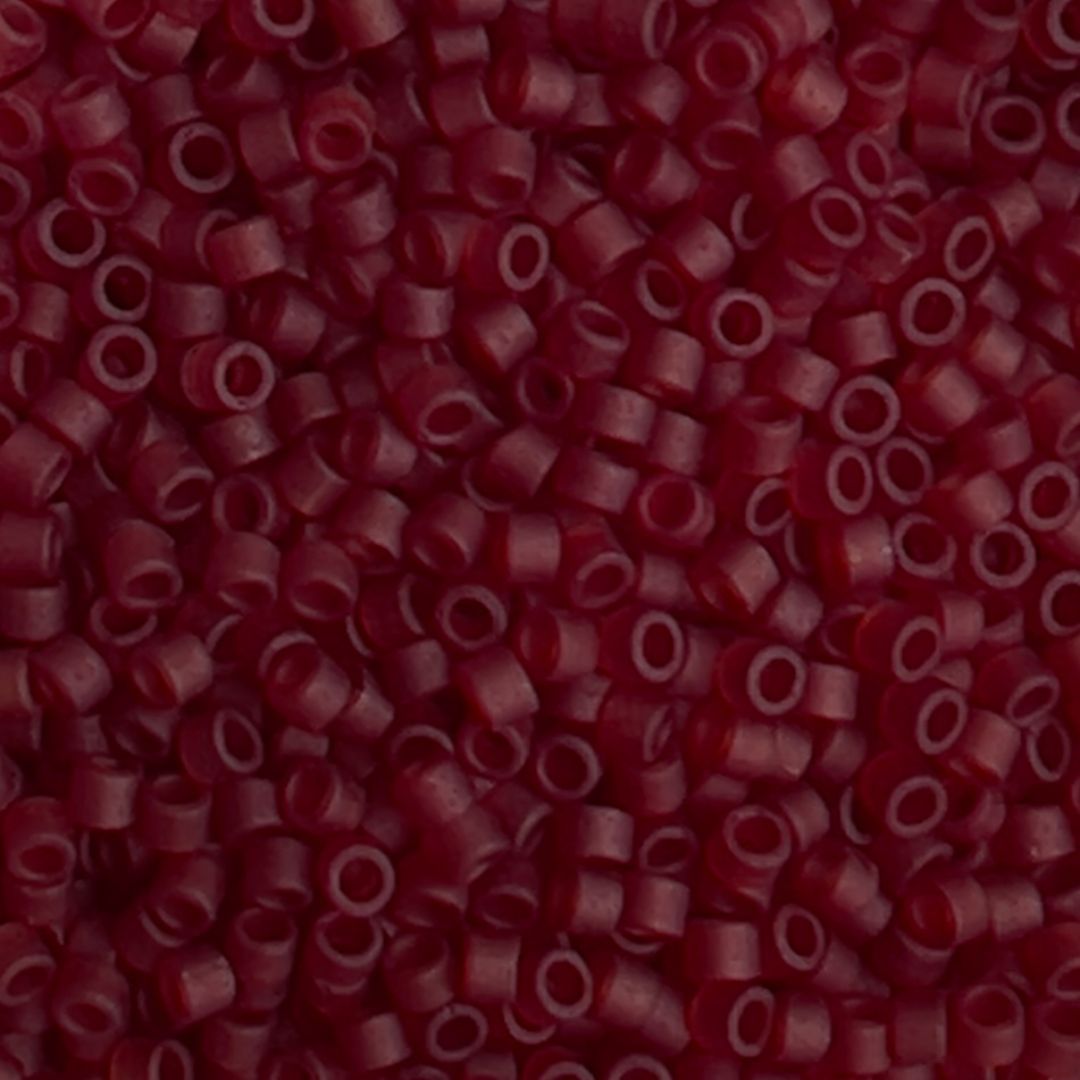 Delica Bead Matte Transparent Dk Cranberry - Image 1