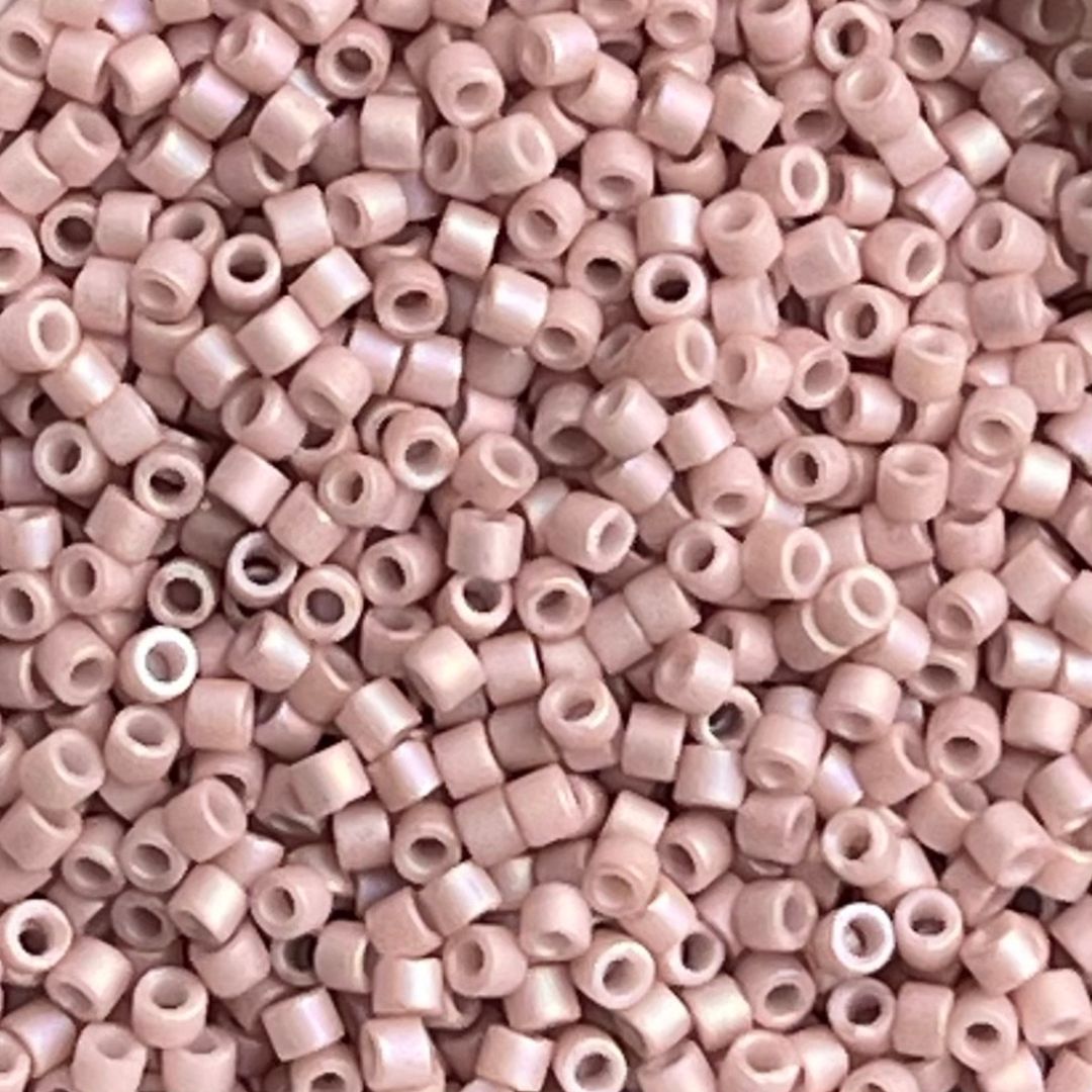 Delica Bead Matte Opaque Pink Champagne AB - Image 1