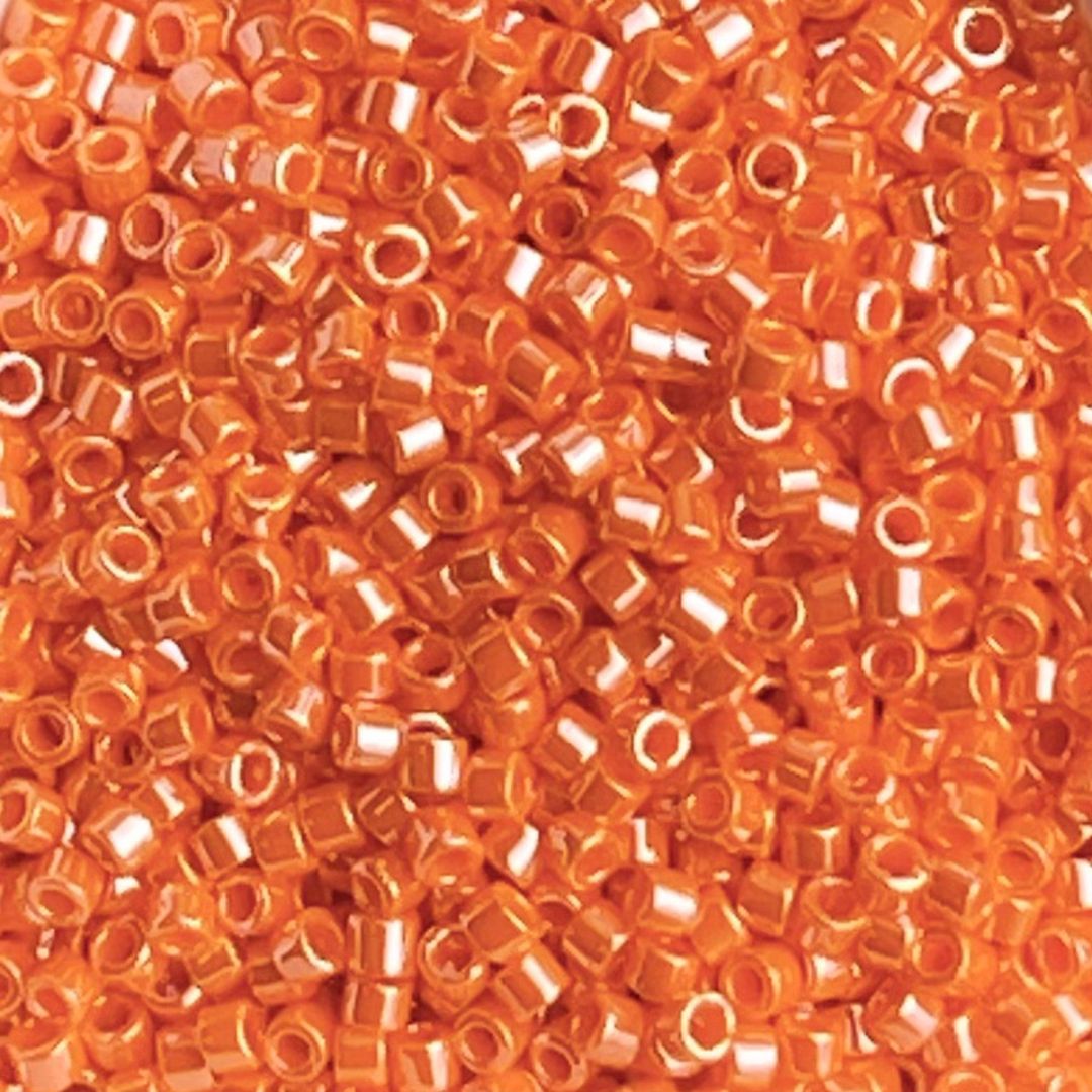 Delica Bead Opaque Mandarin Luster - Image 1