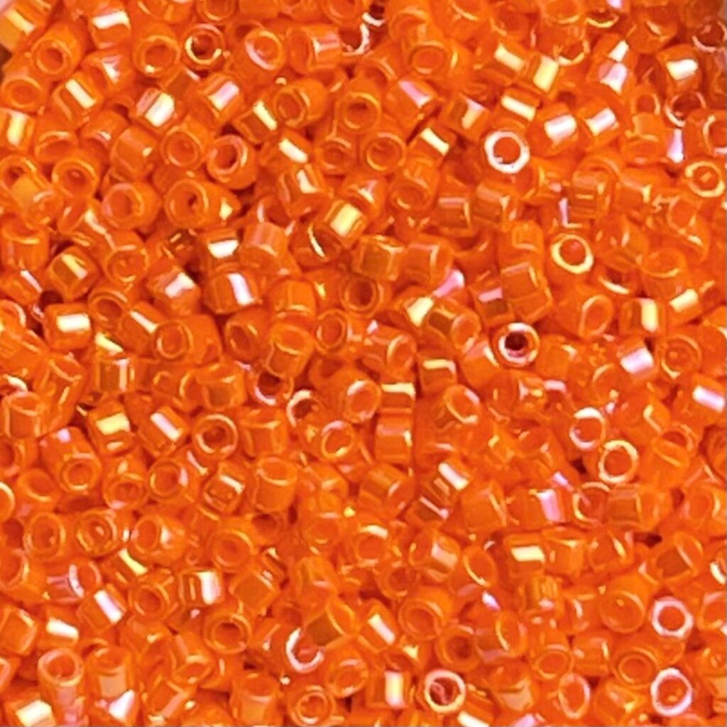 Delica Bead Opaque Mandarin AB