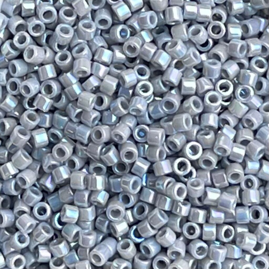 Delica Bead Ghost Gray AB