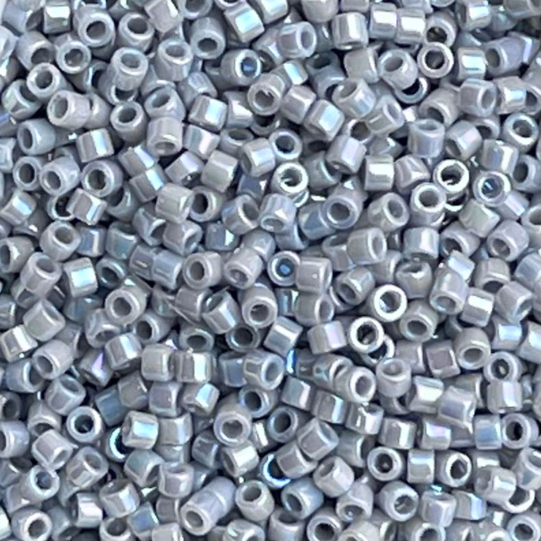 Delica Bead Ghost Gray AB - Image 1