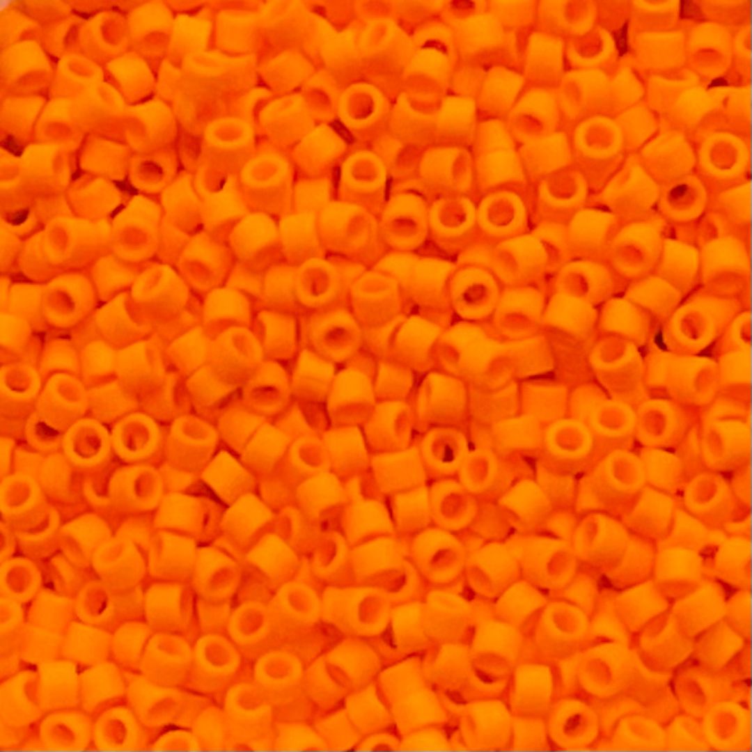 Delica Bead Matte Opaque Mandarin - Image 1