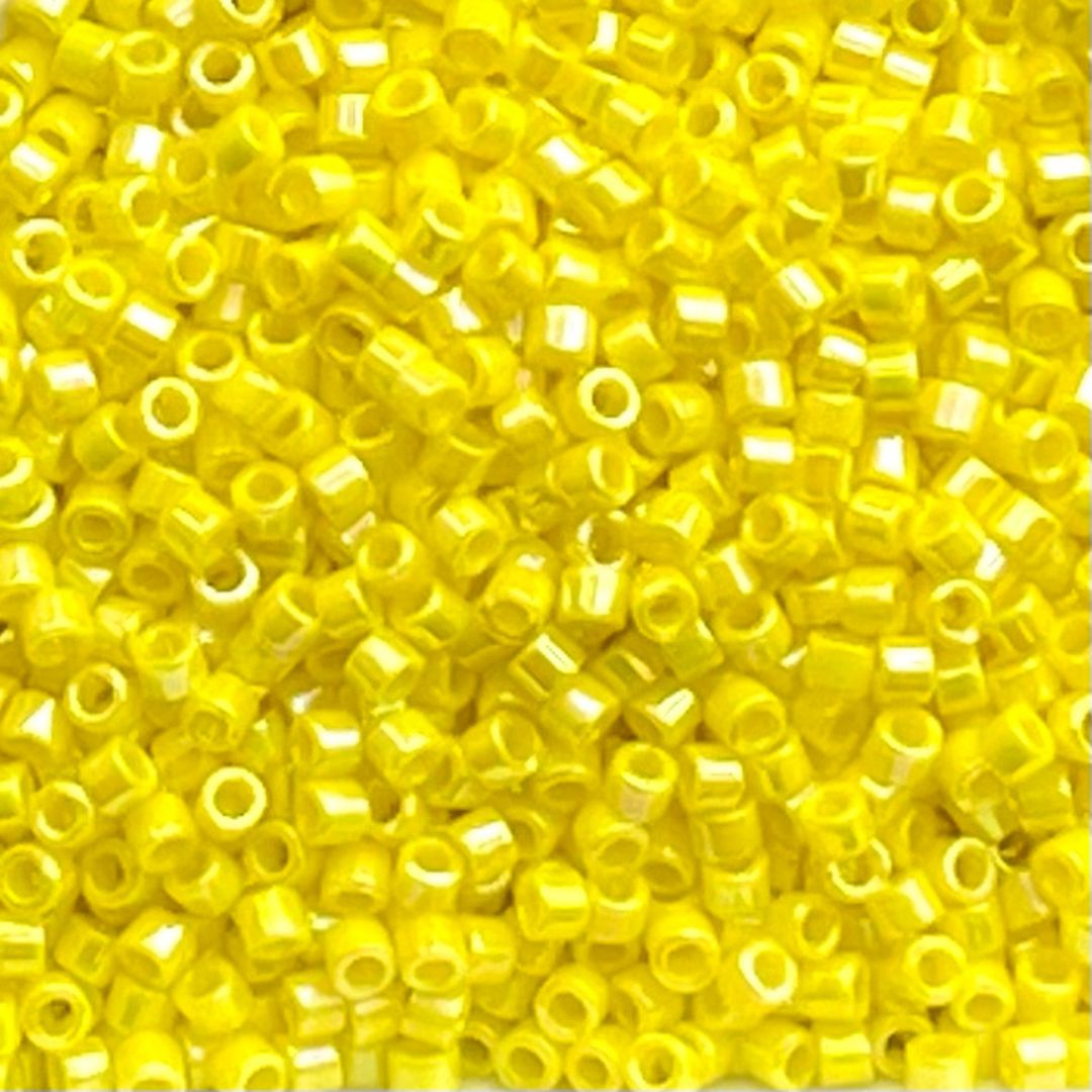 Delica Bead Opaque Yellow AB - Image 1
