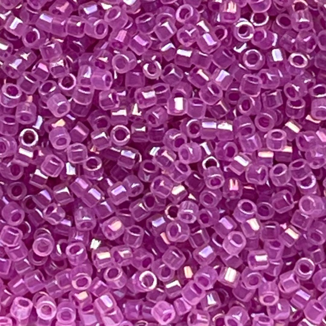 Delica Bead Fuchsia Lined Opal AB - Image 1