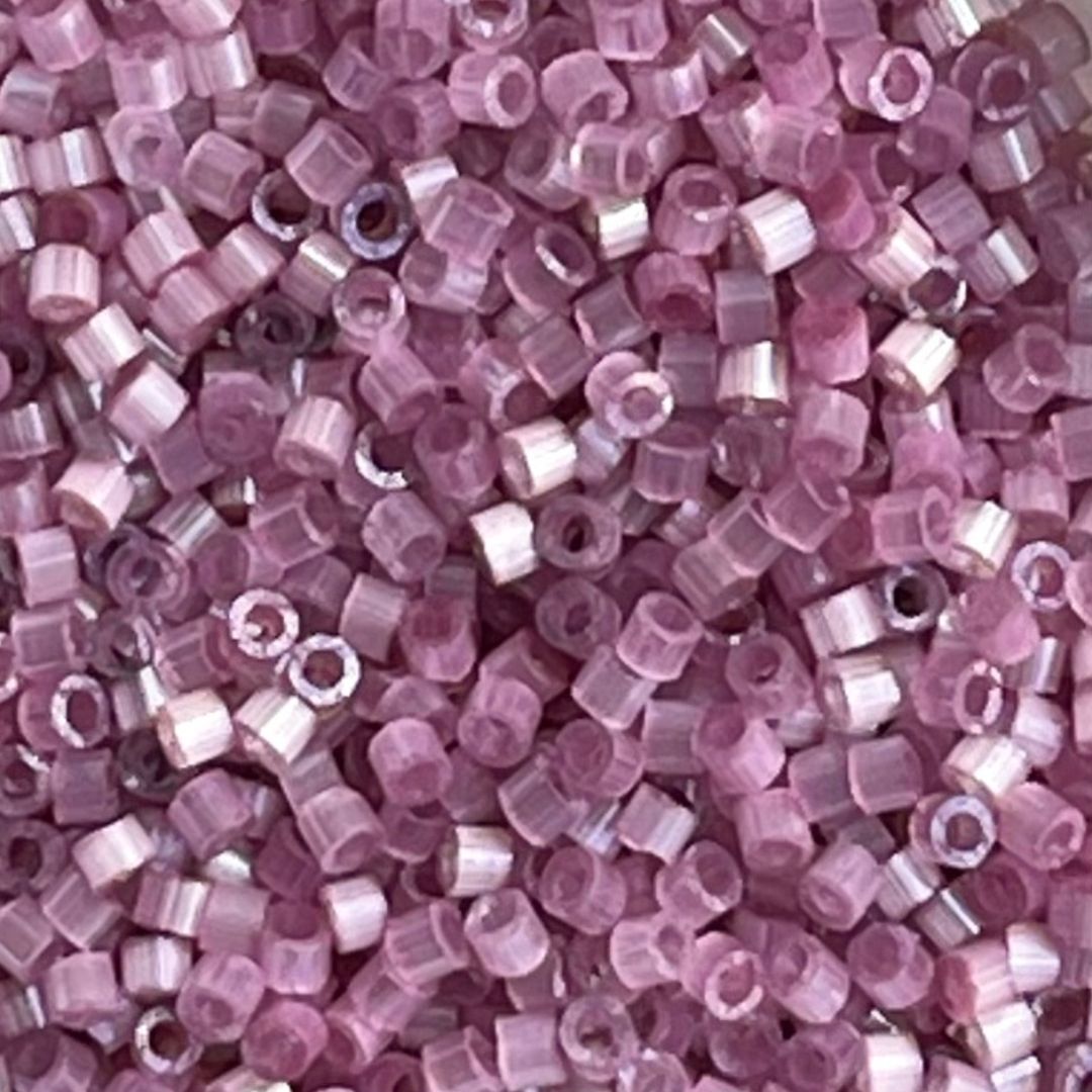 Delica Bead Dyed Orchid Silk Satin - Image 1