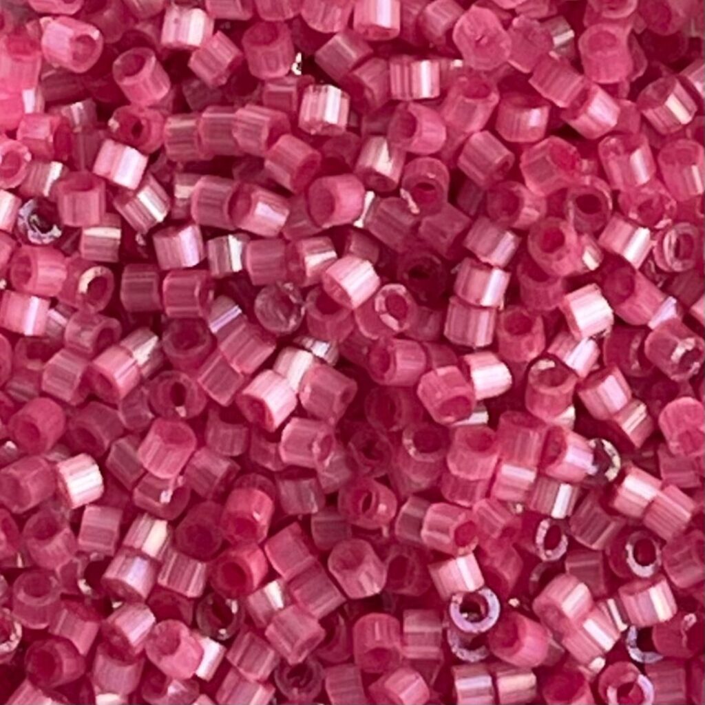 Delica Bead Dyed Silk Rose