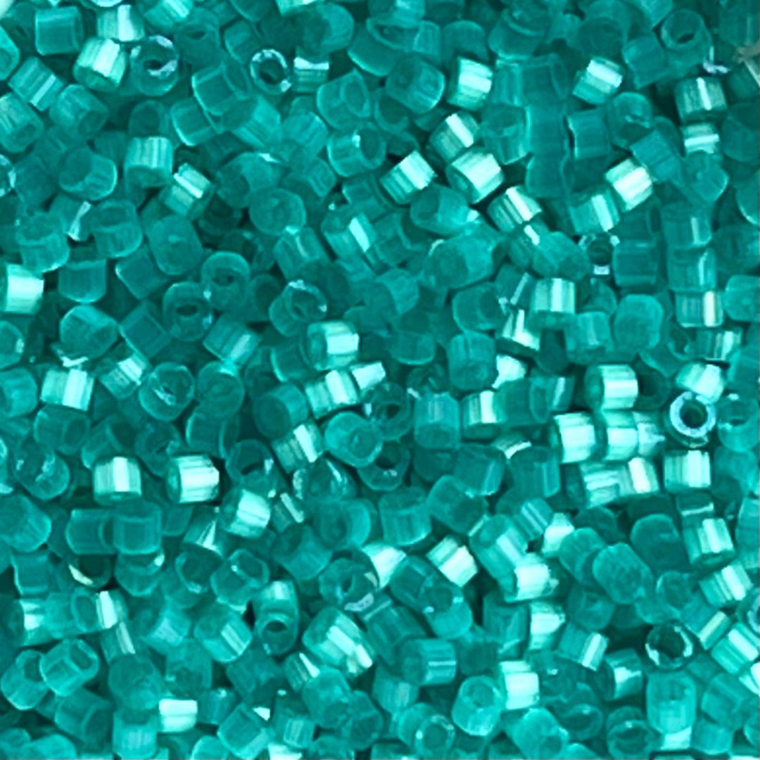 Delica Bead Dyed Lt Aqua Green Silk Satin - Image 1