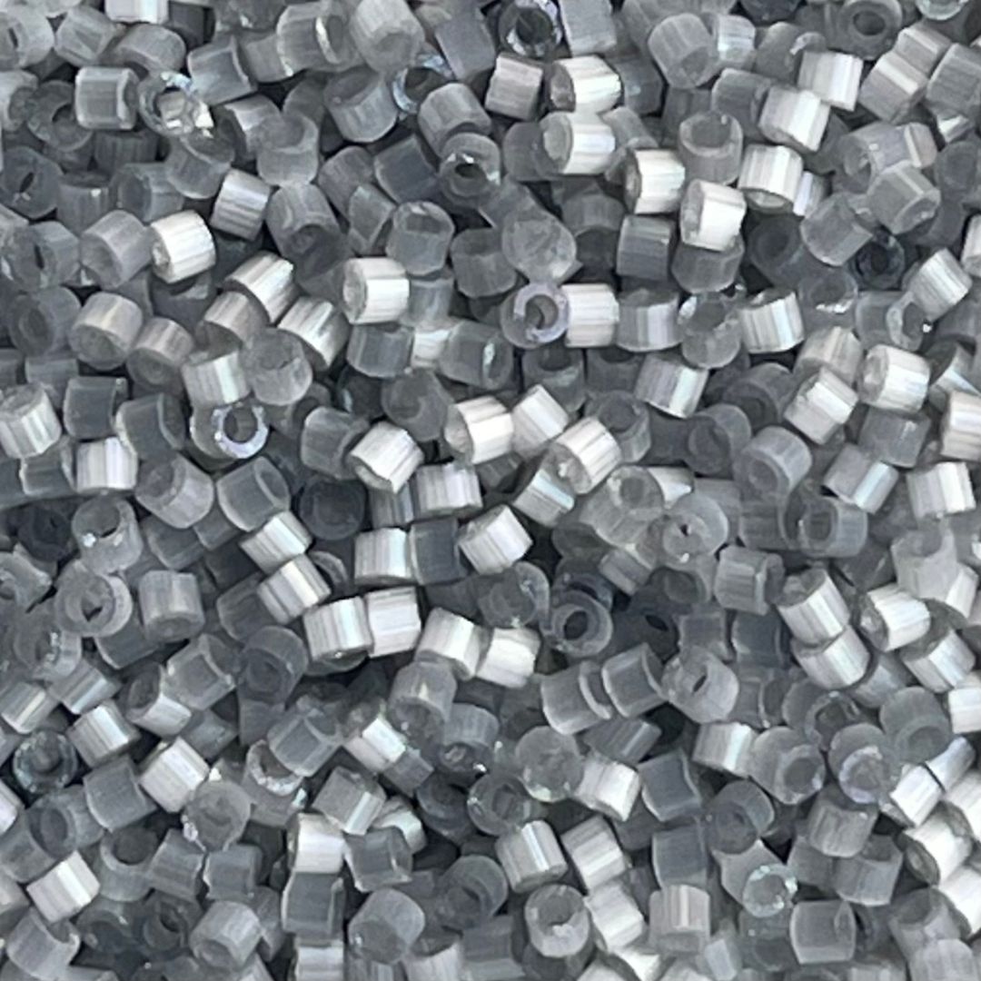 Delica Bd Dyed Smoke Gray Silk Satin - Image 1