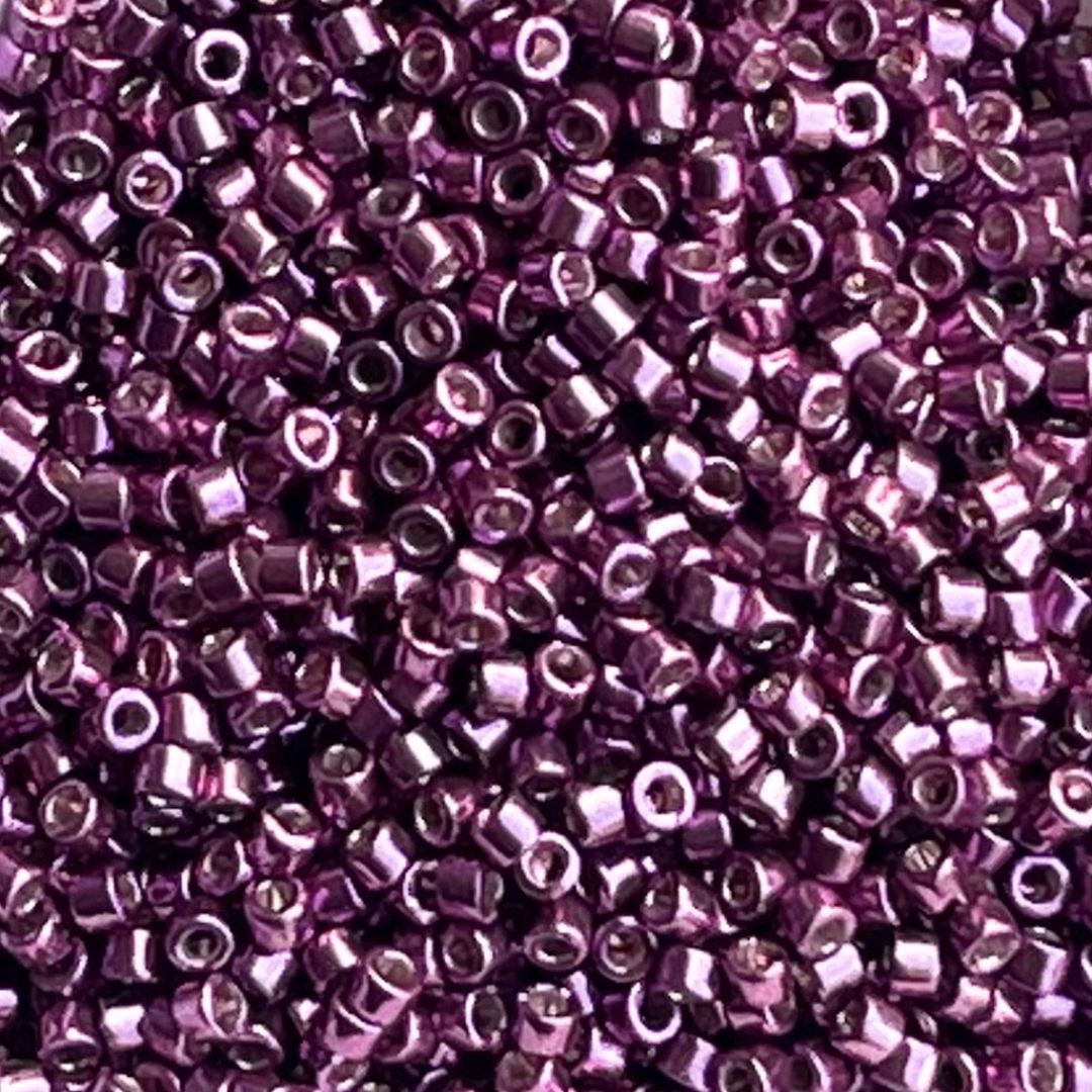 Delica Bead Duracoat Galvanized Eggplant - Image 1