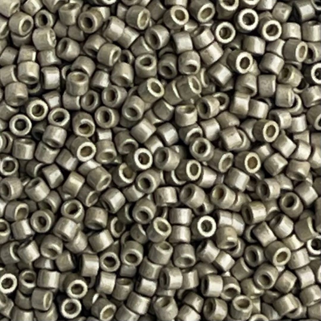 Delica Bead Duracoat Galvanized Matte Lt Peweter - Image 1