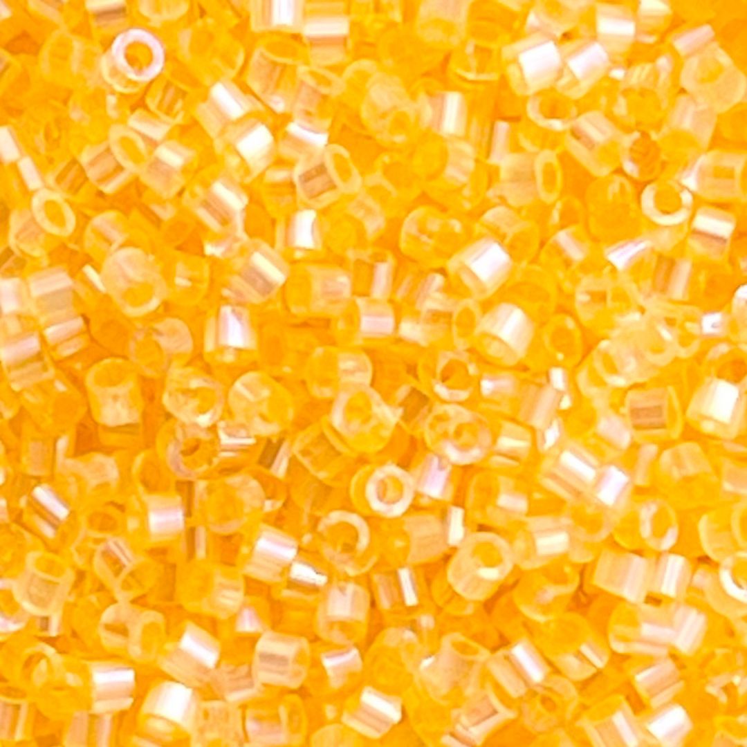 Delica Bead Silk Inside Dyed Lt Apricot AB - Image 1