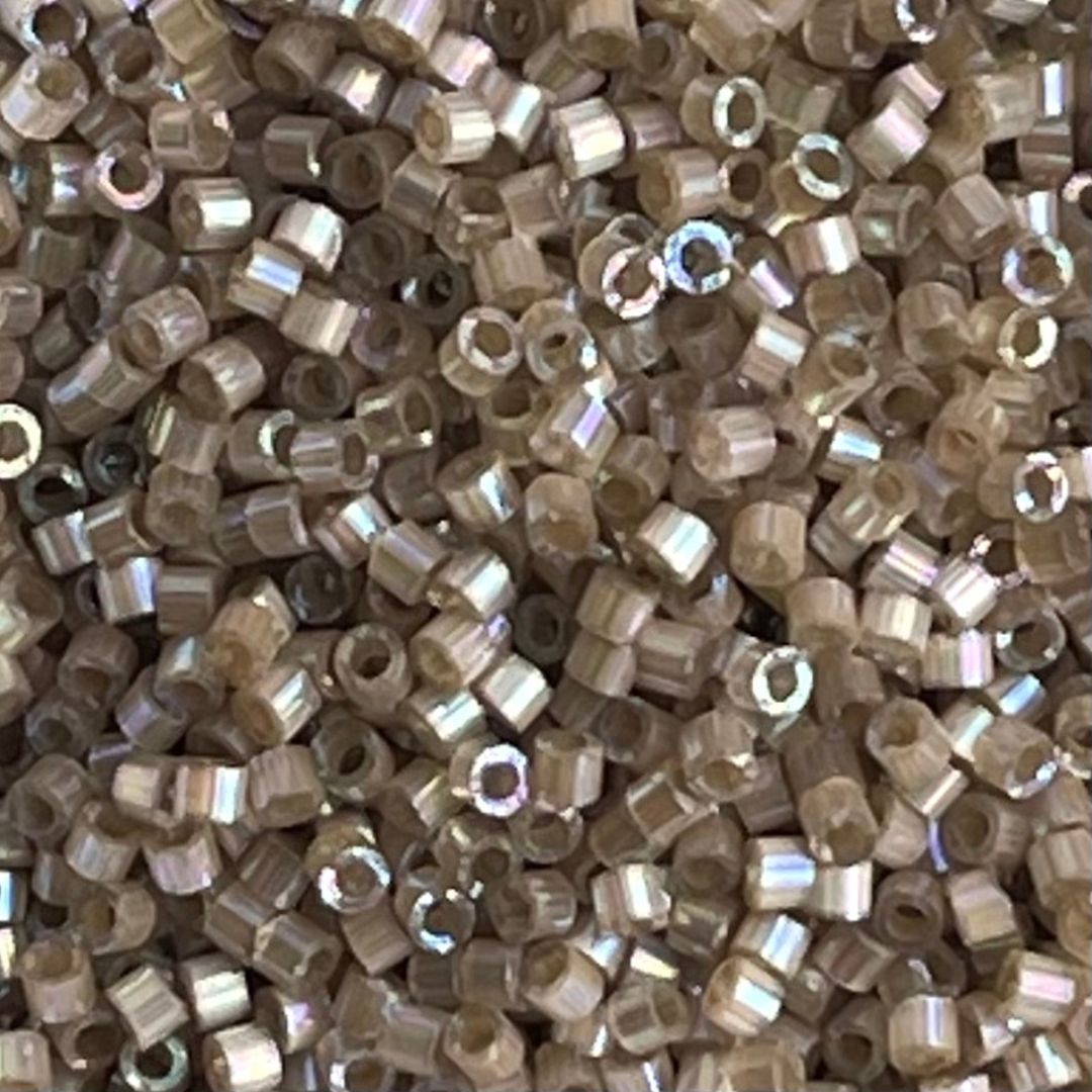Delica Bead Dyed Shell AB Silk Inside - Image 1