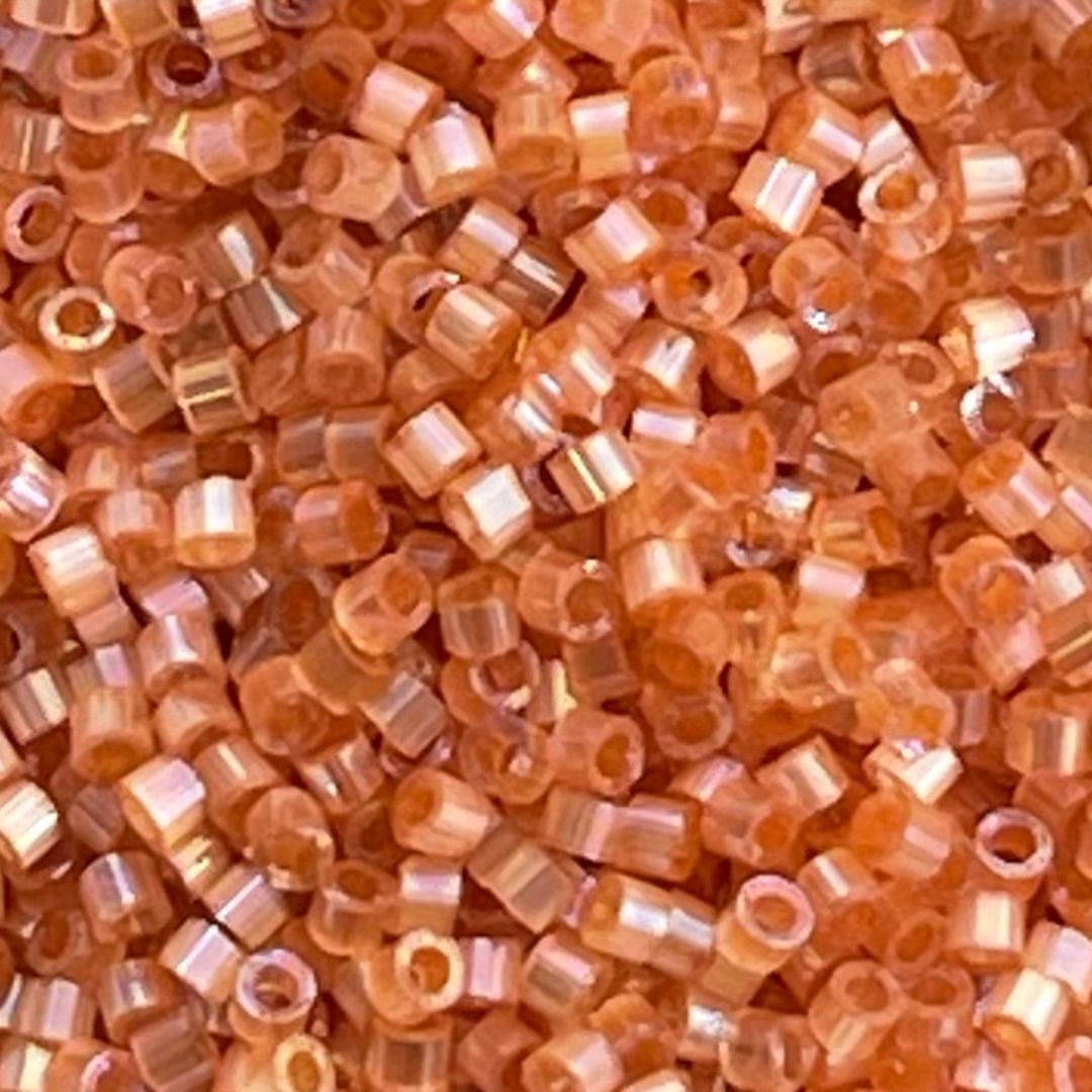 Delica Bead Silk Inside Dyed Topaz - Image 1