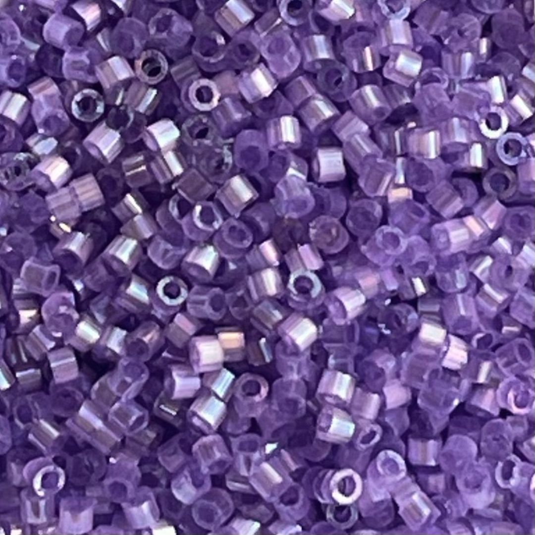 Delica Bead Silk Inside Dyed Lilac AB - Image 1