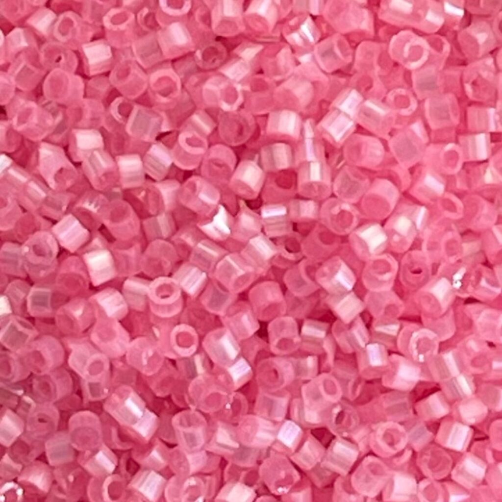 Delica Bead Silk Inside Dyed Lt Carnation AB