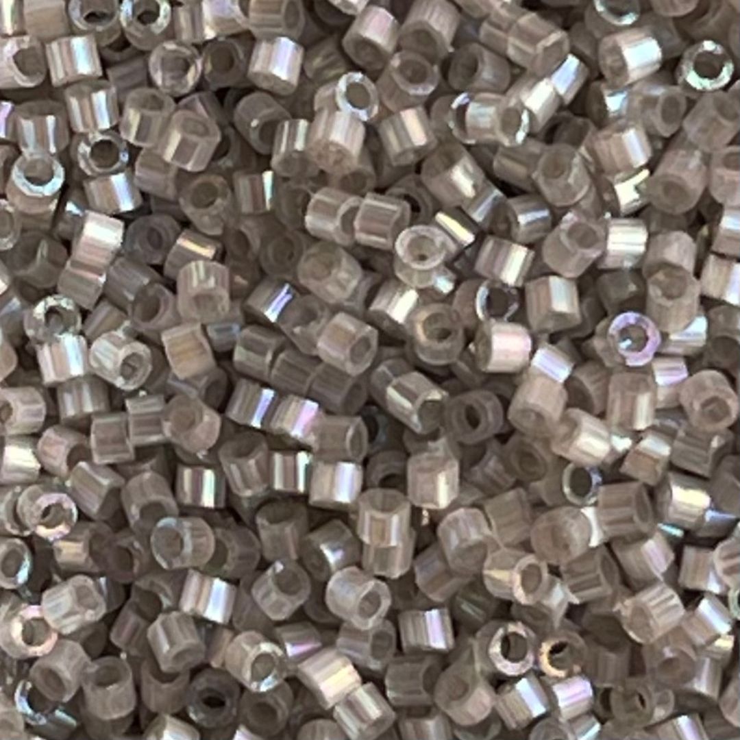 Delica Bead Silk Inside Dyed Peweter AB - Image 1