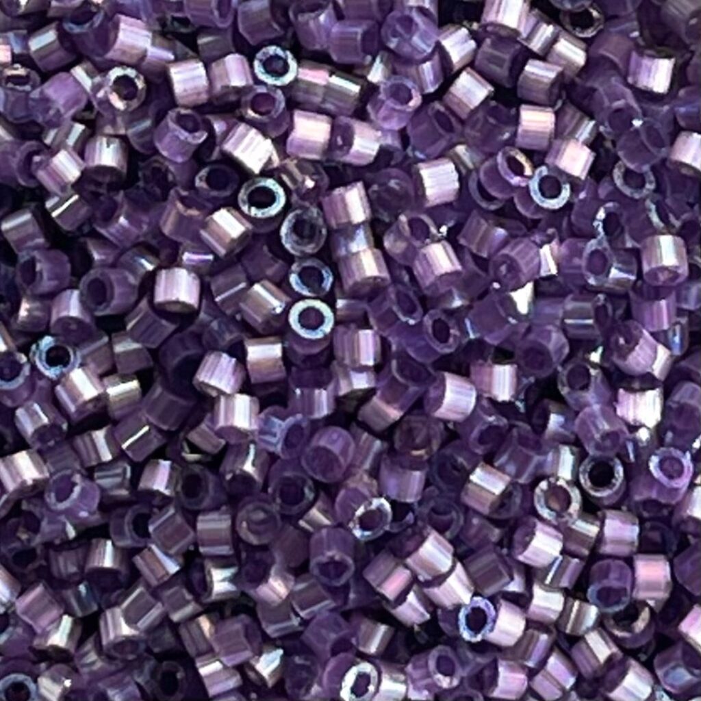 Delica Bead Silk Inside Dyed Dk Orchid AB