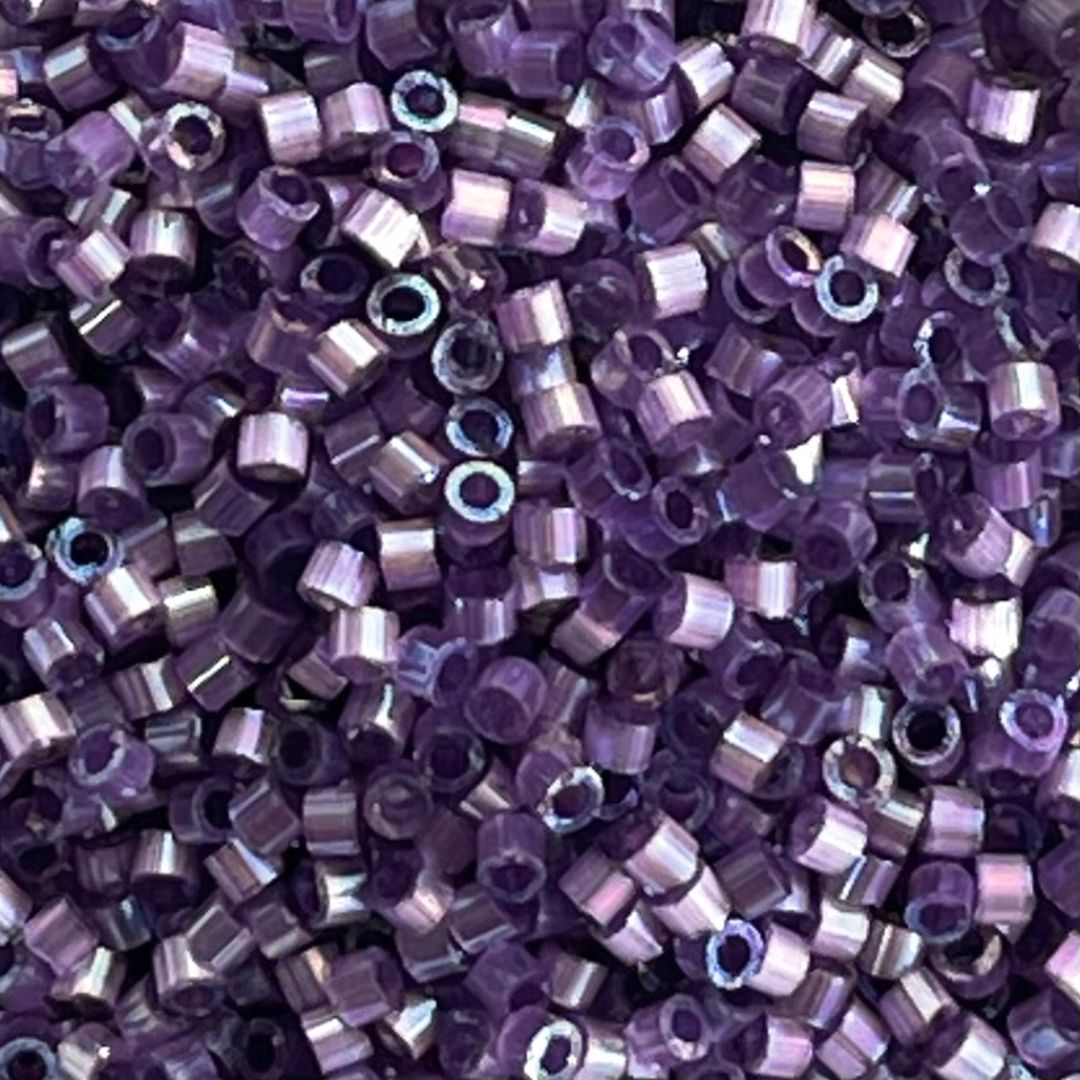 Delica Bead Silk Inside Dyed Dk Orchid AB - Image 1