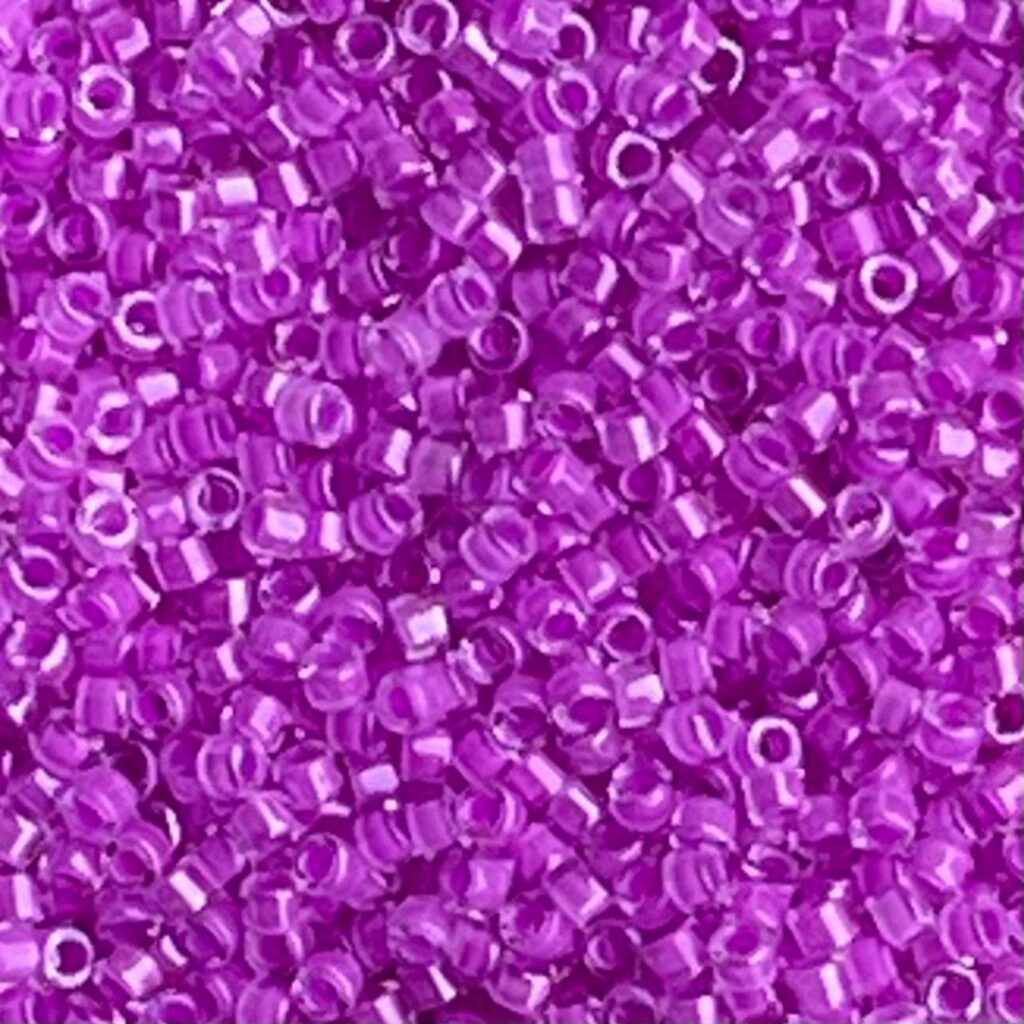 Delica Bead Luminous Neon Plum Crazy
