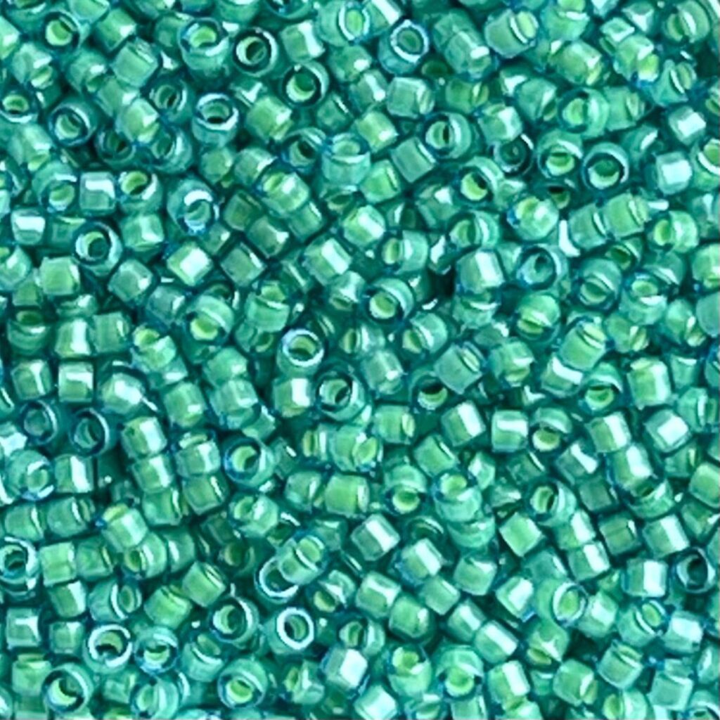 Delica Bead Luminous Mermaid Green