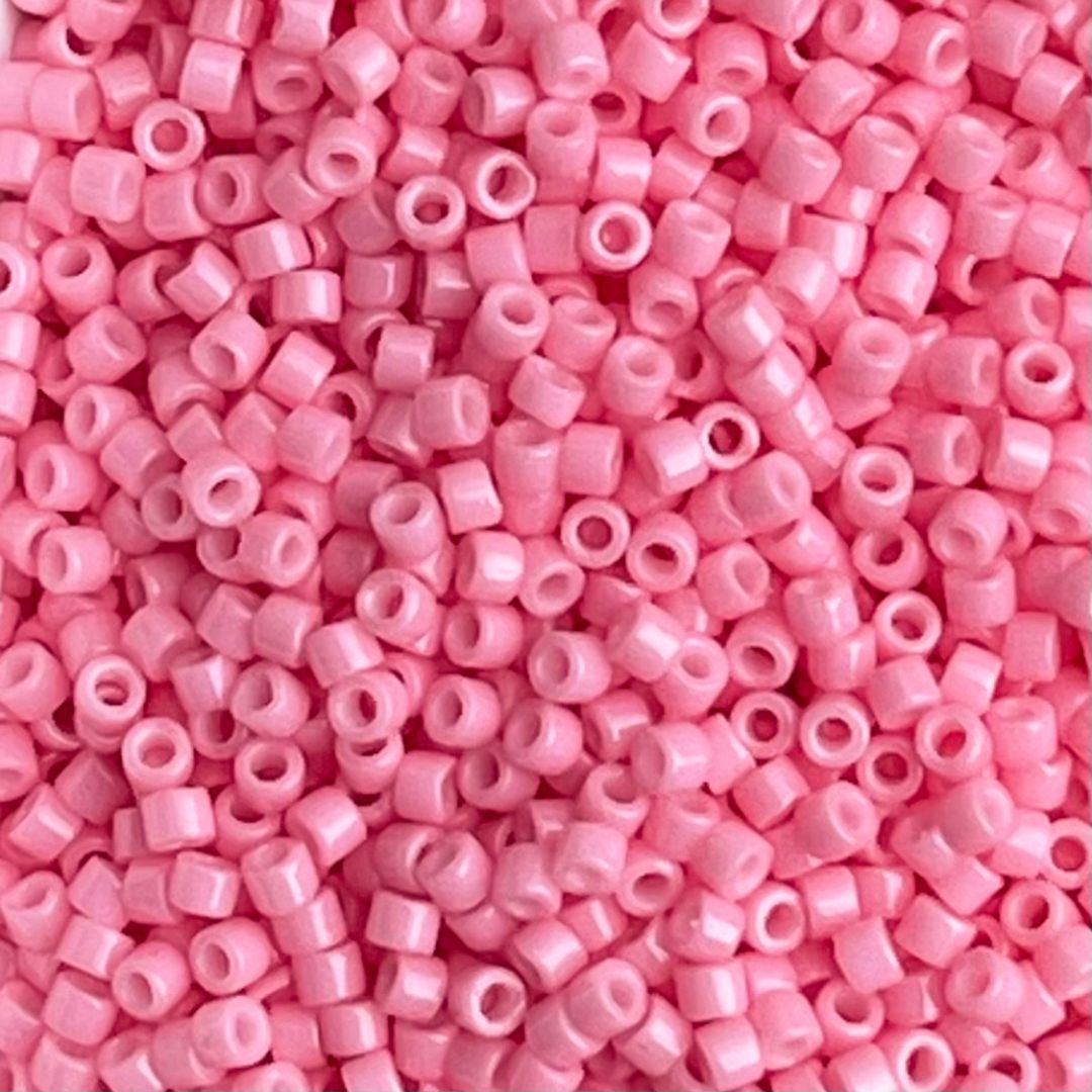 Delica Bead Duracoat Opaque Dyed Pink Ceylon - Image 1