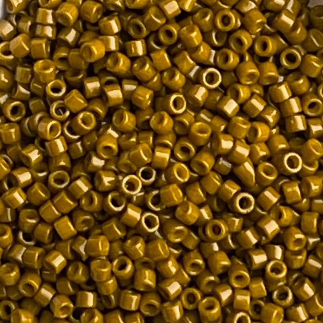 Delica Bead Duracoat Opaque Spanish Olive - Image 1